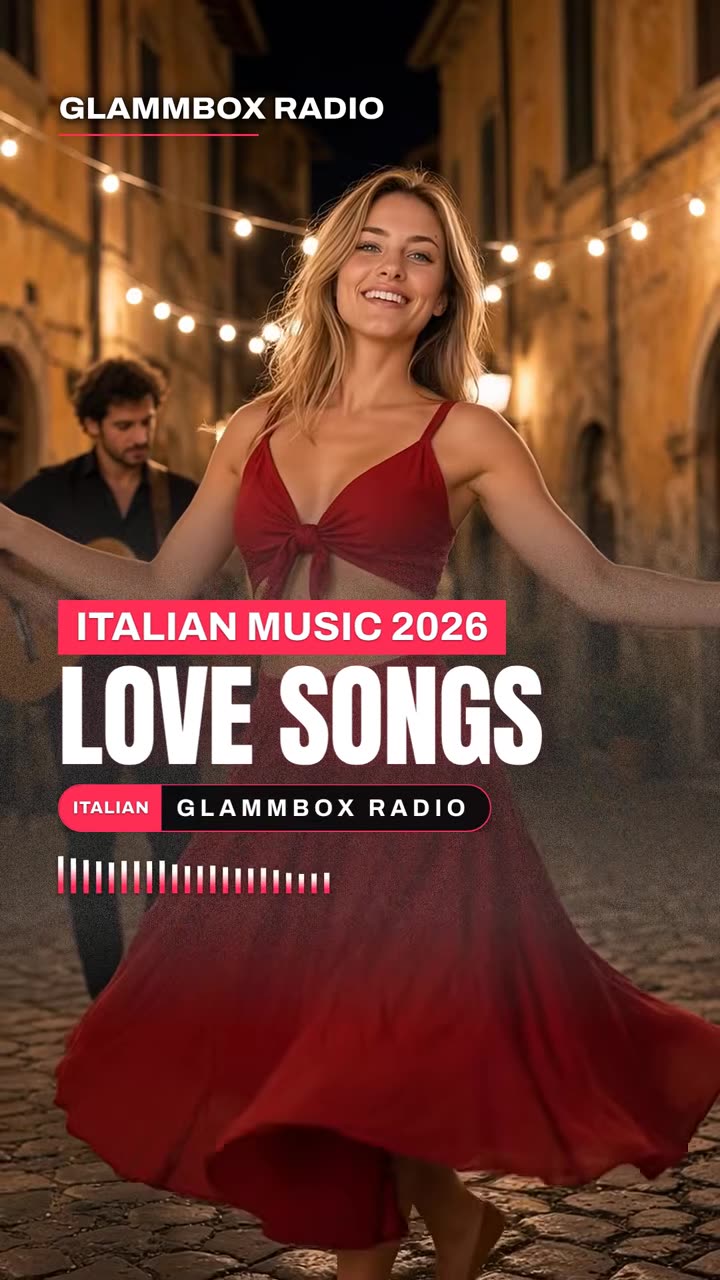 Italian Love Songs 2026 · Romantic Guitar Serenade — vertical clip, GLAMMBOX Radio
