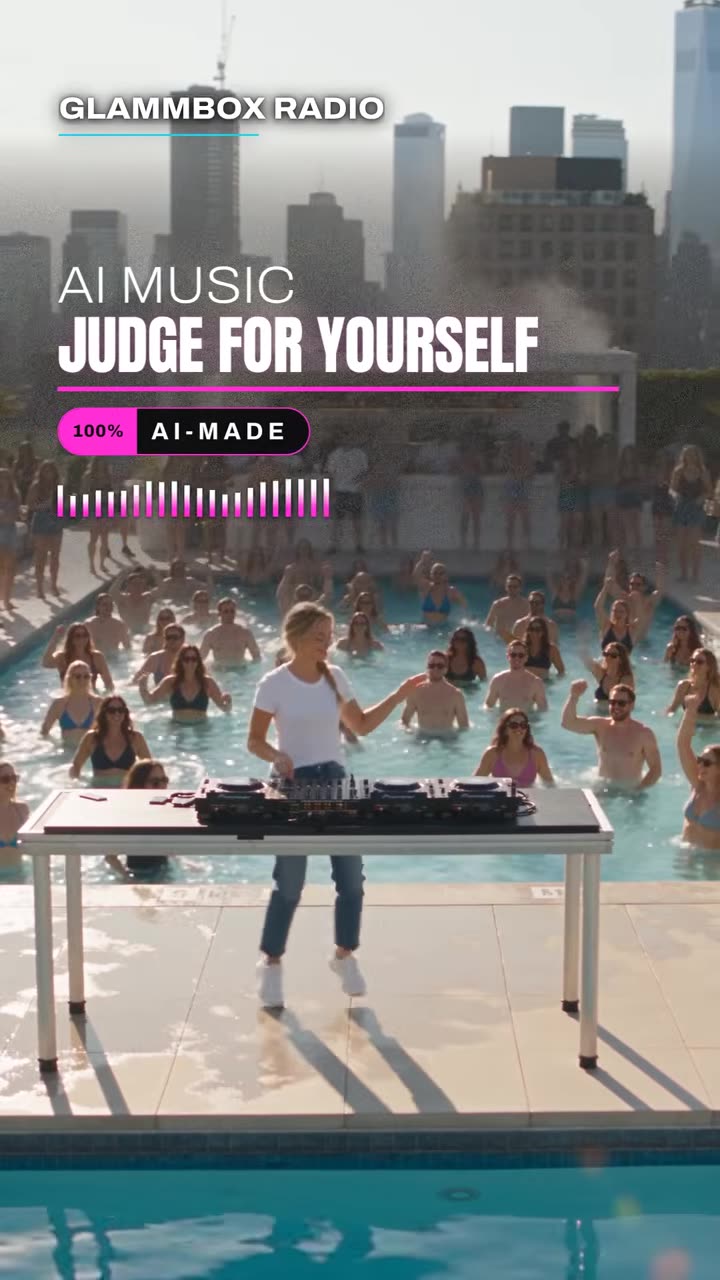 Rooftop Pool Party House Music 2026 · Glamm Nights — vertical clip, GLAMMBOX Radio